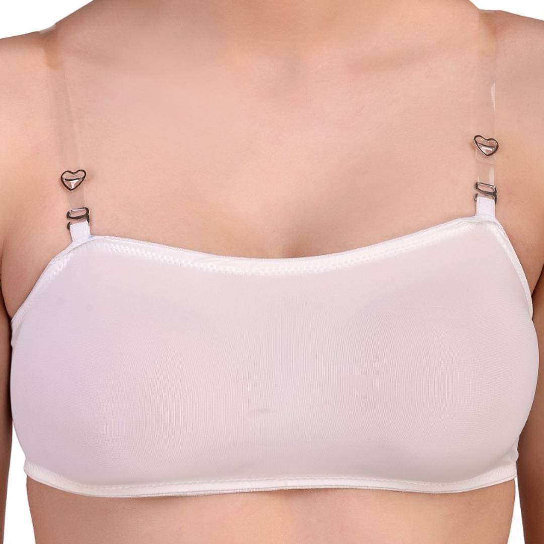 Women Tube Fashion Fit Bra White