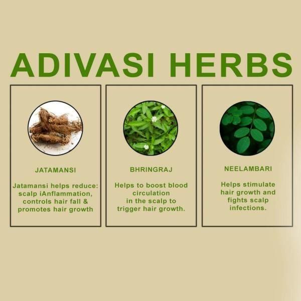 NATURAL ADIVASI HERBAL HAIR OIL (PACK OF 2) (BUY 1 GET 1 FREE) 1