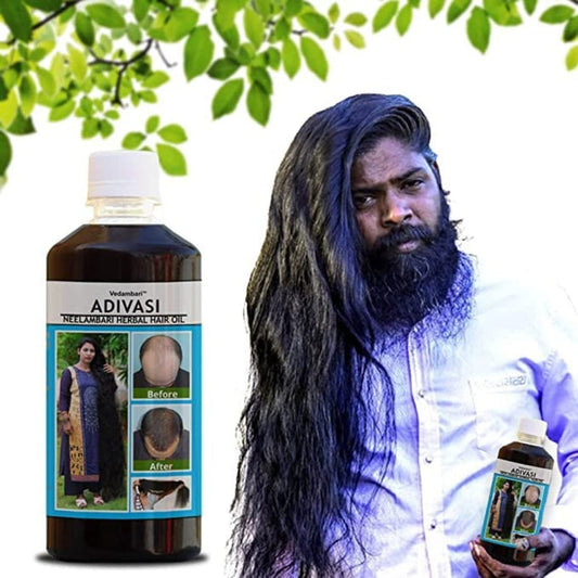NATURAL ADIVASI HERBAL HAIR OIL (PACK OF 2) (BUY 1 GET 1 FREE) 1