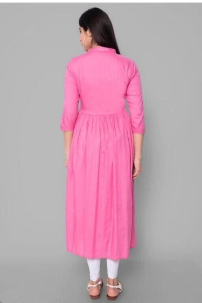 Trendy Rayon Embroidered Kurtis